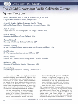The GLOBEC Northeast Pacific California Current System Program Harold P