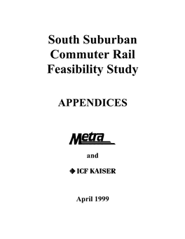 South Suburban Commuter Rail Corridor Phase I & II