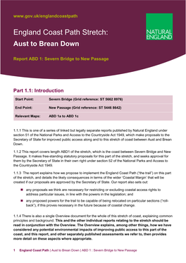 England Coast Path Stretch: Aust to Brean Down