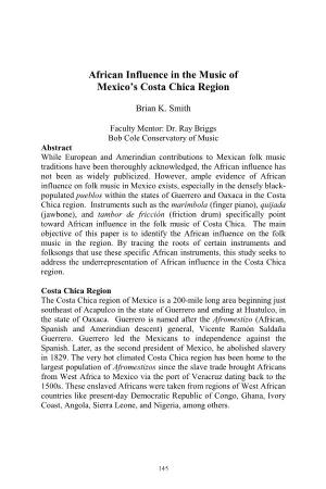 African Influence in the Music of Mexico's Costa Chica Region