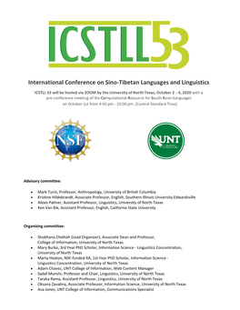 View the 2020 ICSTLL Booklet In
