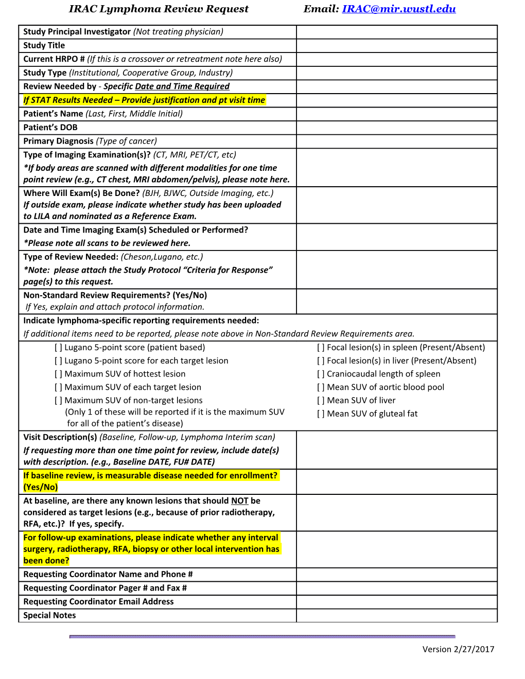 3. Only Enter Information in the Right-Hand Column