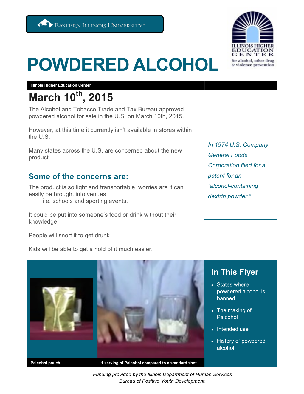 Powdered Alcohol Flyer