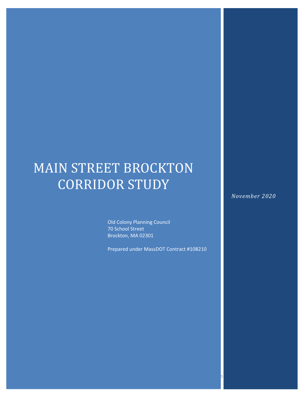 Corridor Study: Brockton Main Street