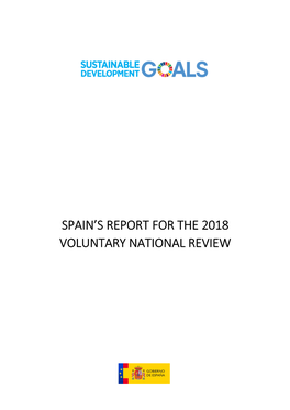 Spain's Report for the 2018 Voluntary National Review