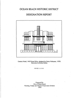 Ocean Beach Historic District Designation Report