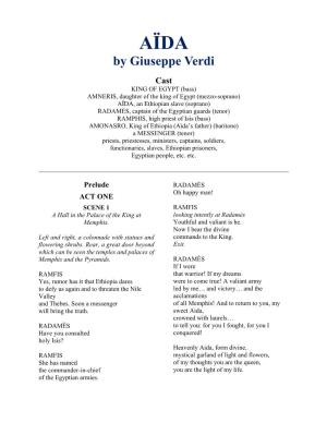 AÏDA by Giuseppe Verdi