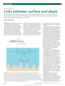 Ocean Science: Links Between Surface and Abyss