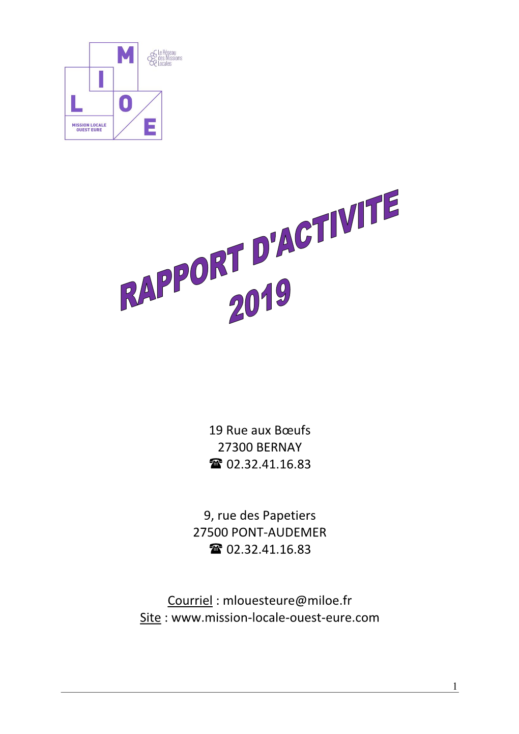 Rapport D'activité