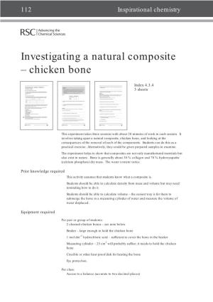 Investigating a Natural Composite – Chicken Bone