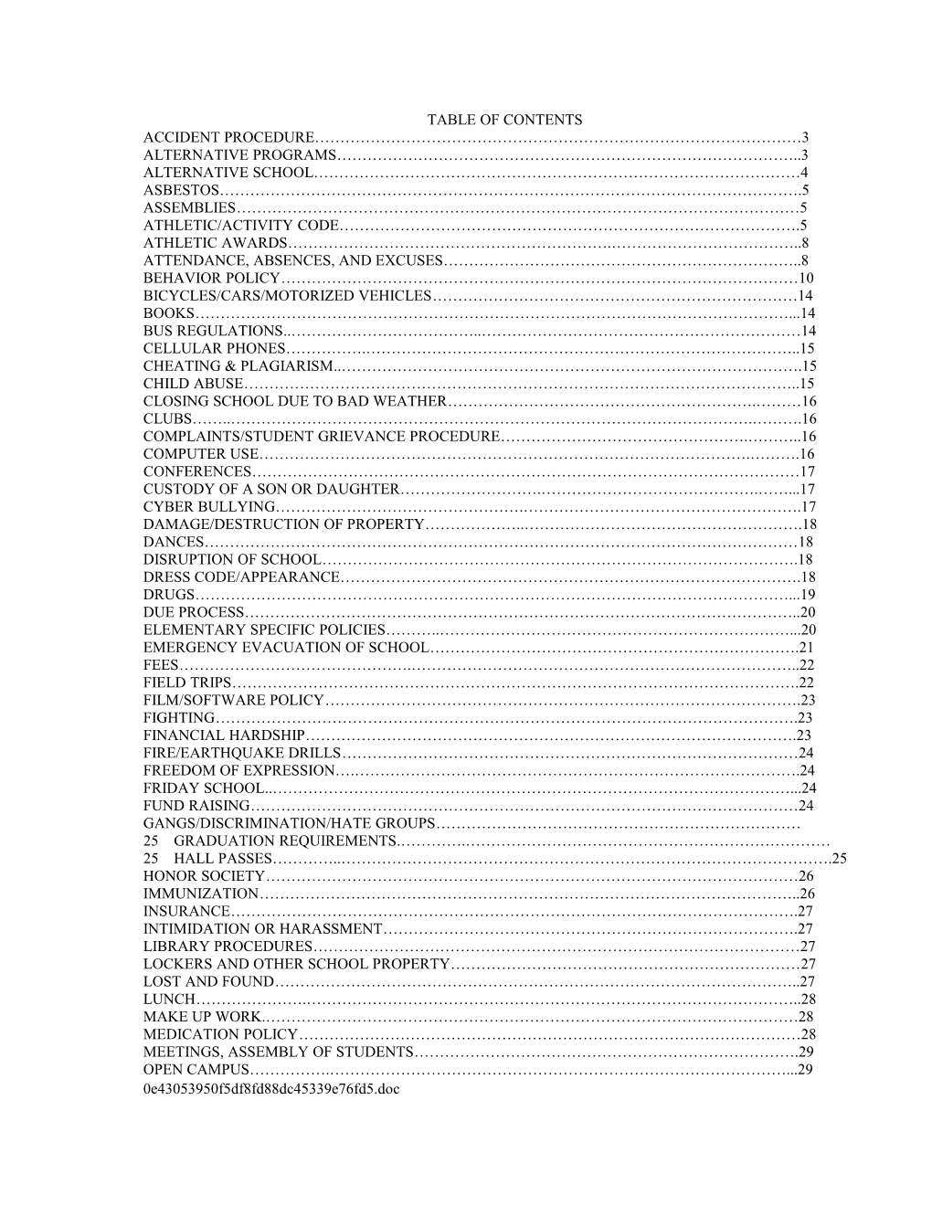 Table of Contents s394