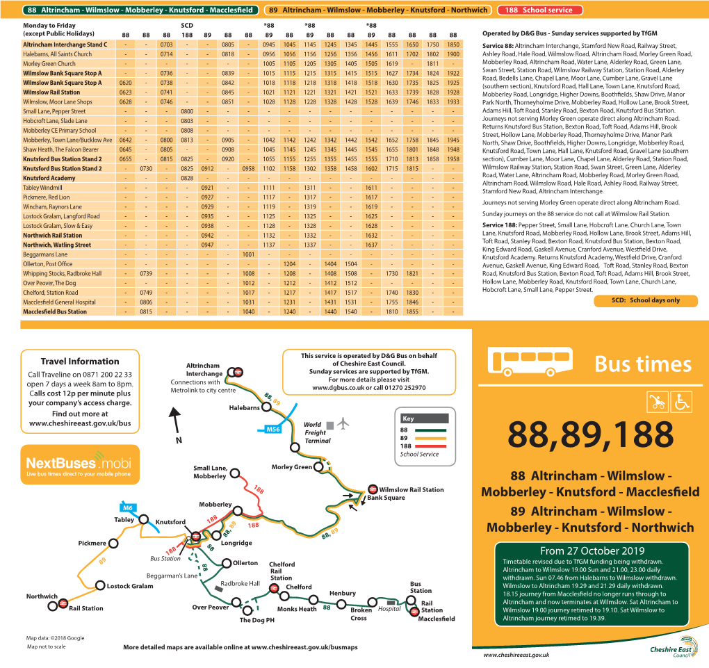 Bus Times for More Details Please Visit Open 7 Days a Week 8Am to 8Pm