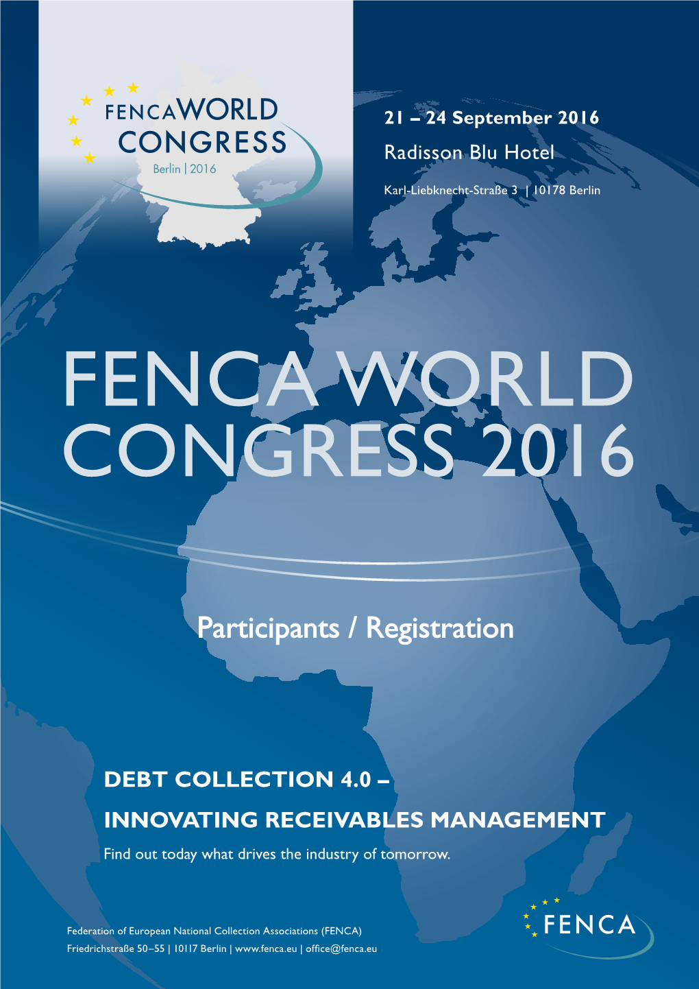 Registration Form FENCA Congress 2016