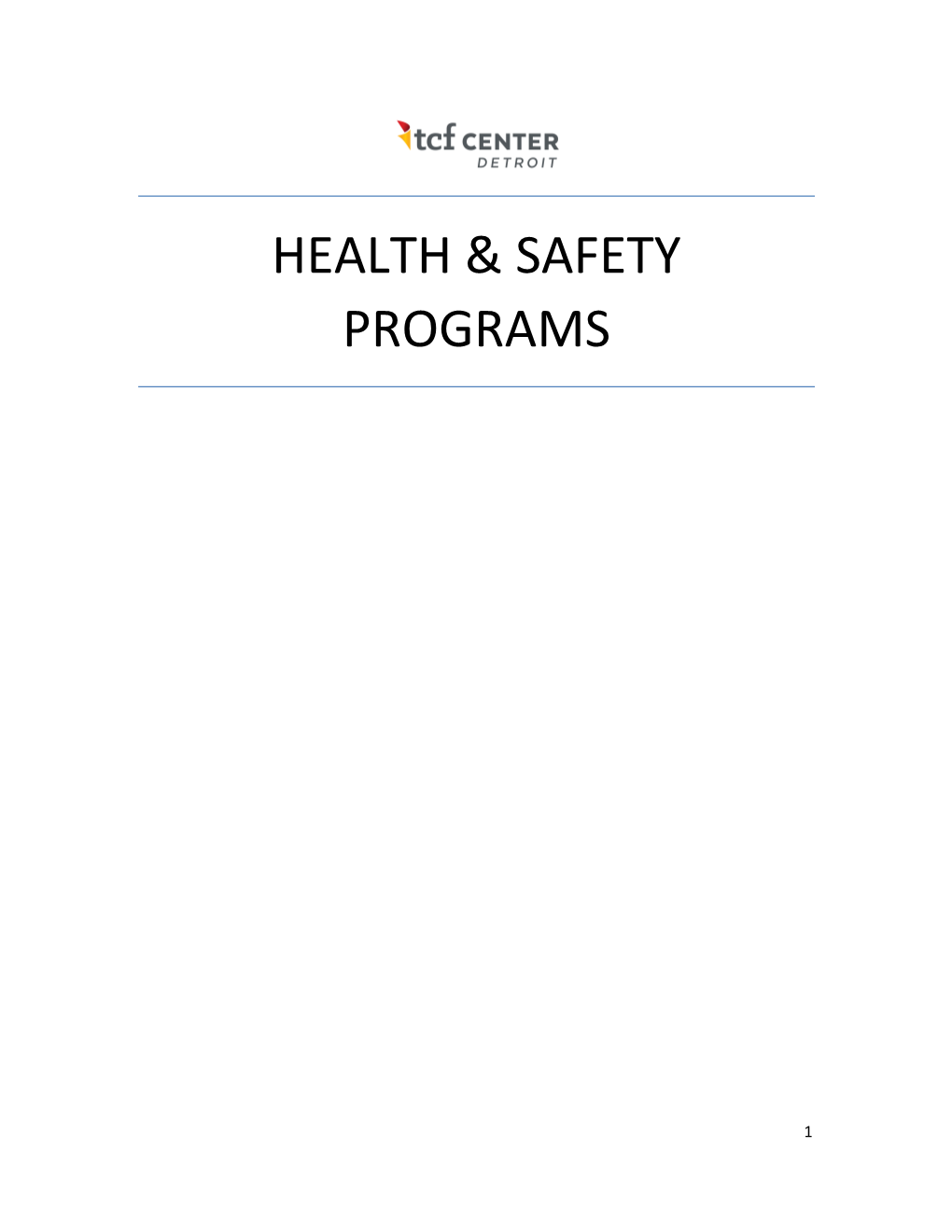 Health & Safety Programs