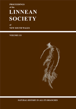 Linnean Society of Nsw O Proceedings L