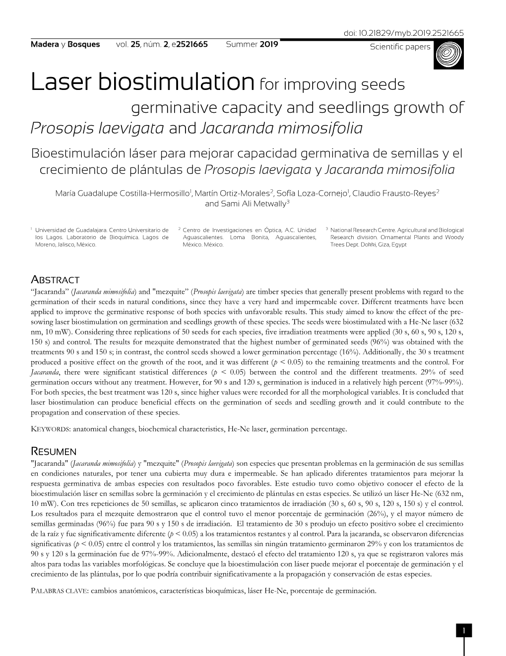 Laser Biostimulationfor Improving Seeds