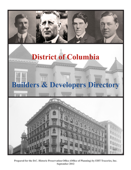 District of Columbia Builders & Developers Directory