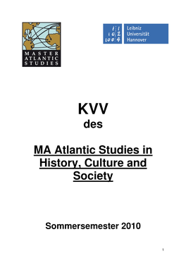 Des MA Atlantic Studies in History, Culture and Society (Sose 2010)