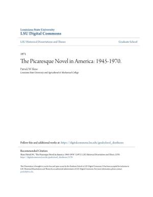 The Picaresque Novel in America: 1945-1970