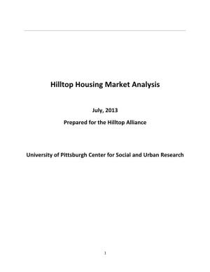 Hilltop Housing Market Analysis, July 2013