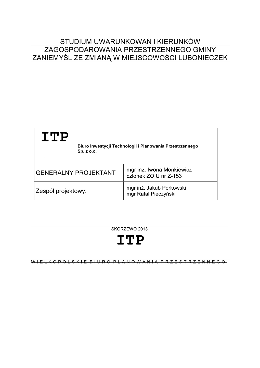 Zmiana Studium Zaniemyśla