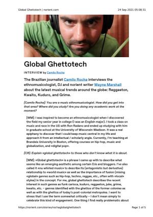 Global Ghettotech | Norient.Com 24 Sep 2021 05:08:31