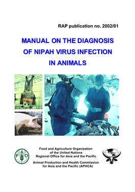 Manual on the Diagnosis of Nipah Virus Infection in Animals