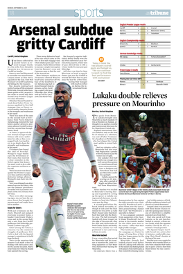 Lukaku Double Relieves Pressure on Mourinho