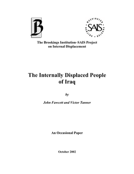 The Internally Displaced People of Iraq
