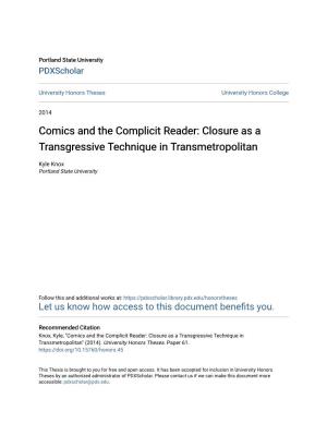 Comics and the Complicit Reader: Closure As a Transgressive Technique in Transmetropolitan