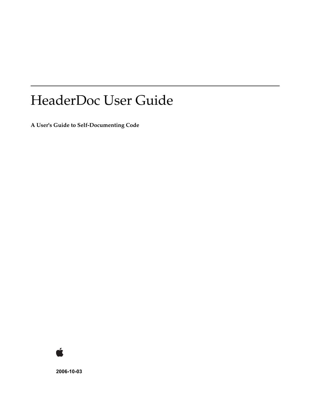 Headerdoc User Guide