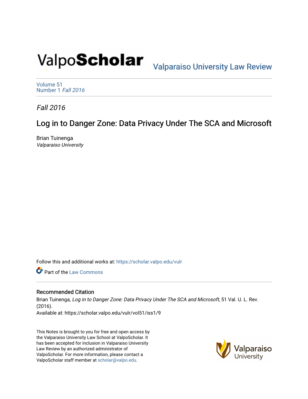 Data Privacy Under the SCA and Microsoft