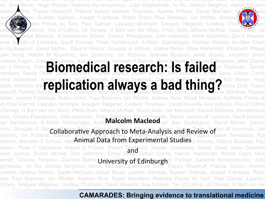 Bringing Evidence to Translational Medicine What Is Research?