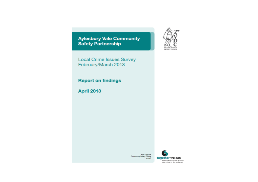 Local Crime Issues Survey Report