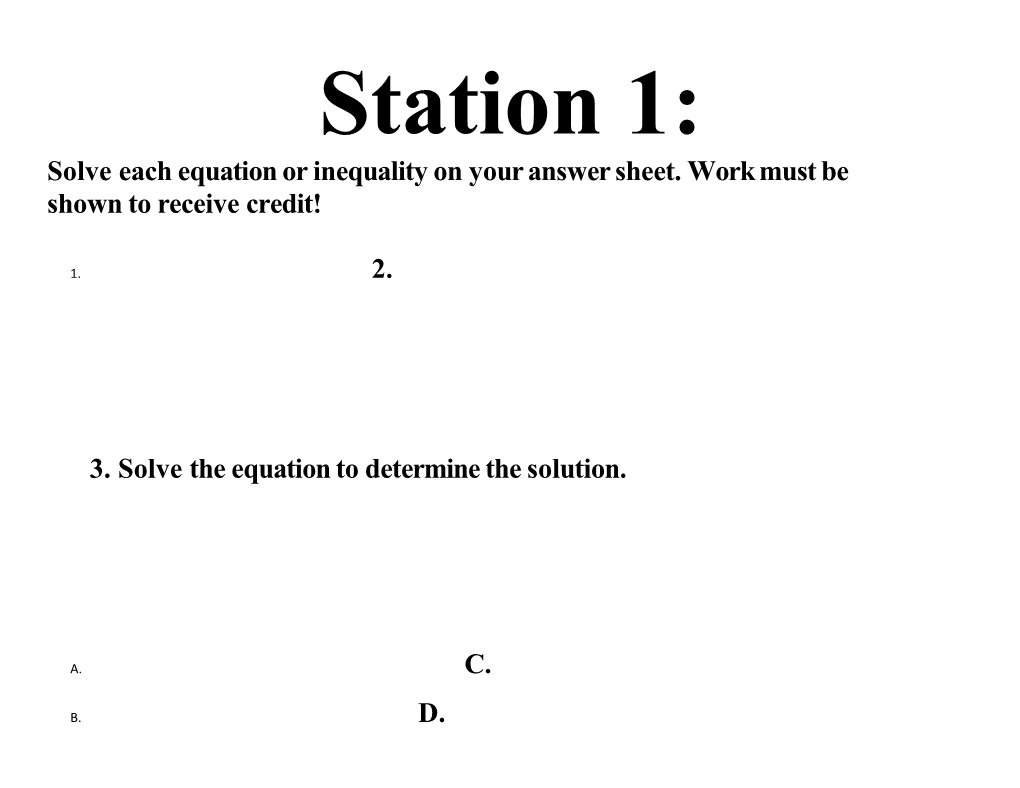 3. Solve the Equation to Determine the Solution