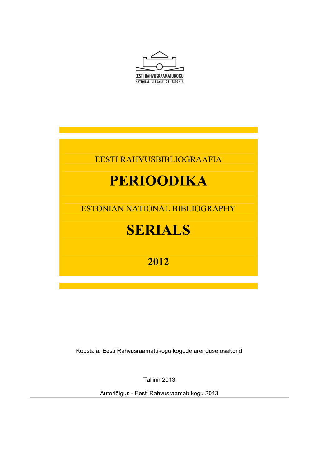 Perioodika Serials