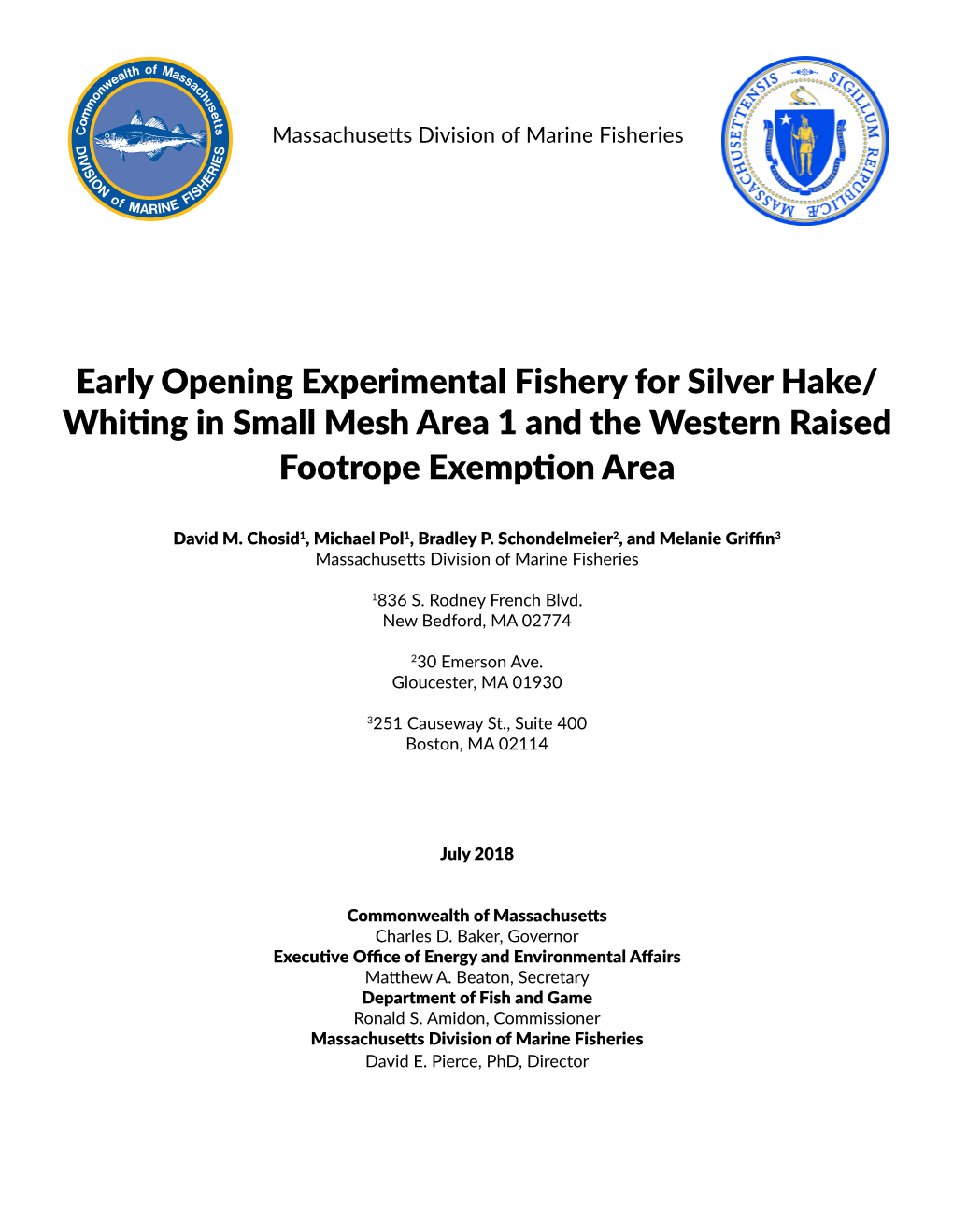 Early Opening Experimental Fishery for Silver Hake/ Whiting in Small Mesh Area 1 and the Western Raised Footrope Exemption Area