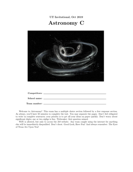 Astronomy C EXAM