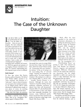 Intuition: the Case of the Unknown Daughter