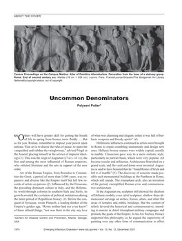 Uncommon Denominators Polyxeni Potter*