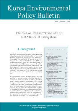 Korea Environmental Policy Bulletin