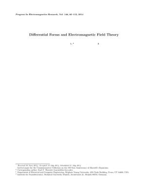Differential Forms and Electromagnetic Field Theory