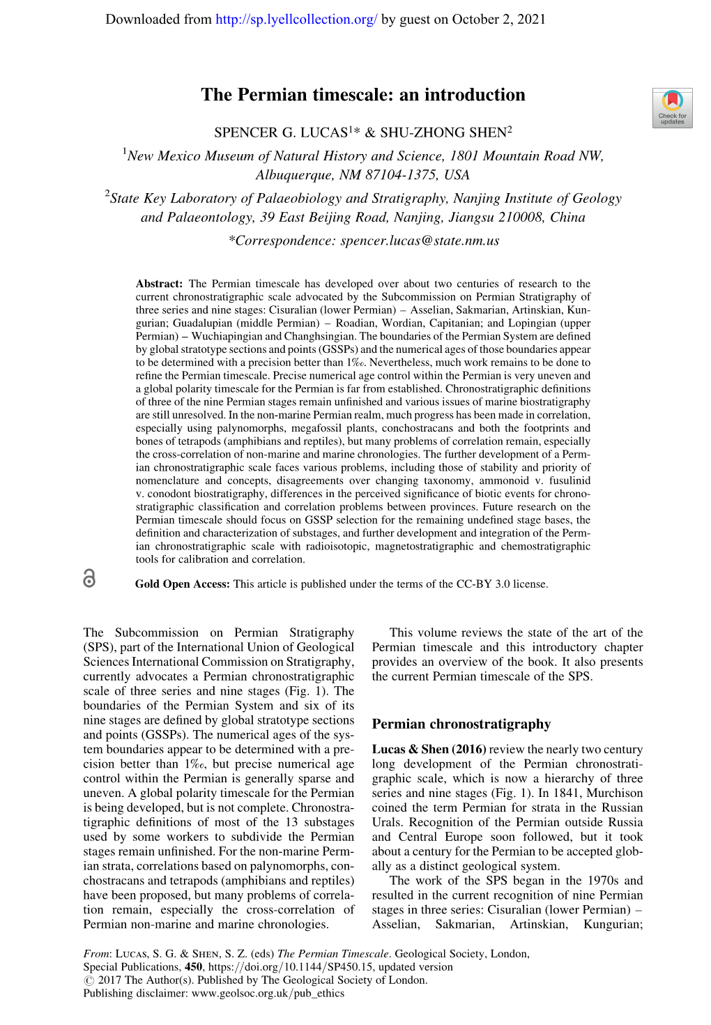 The Permian Timescale: an Introduction