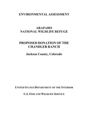 Environmental Assessment, Arapaho National Wildlife Refuge, Proposed