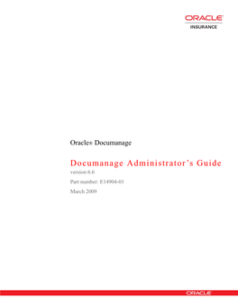 Documanage Administrator's Guide