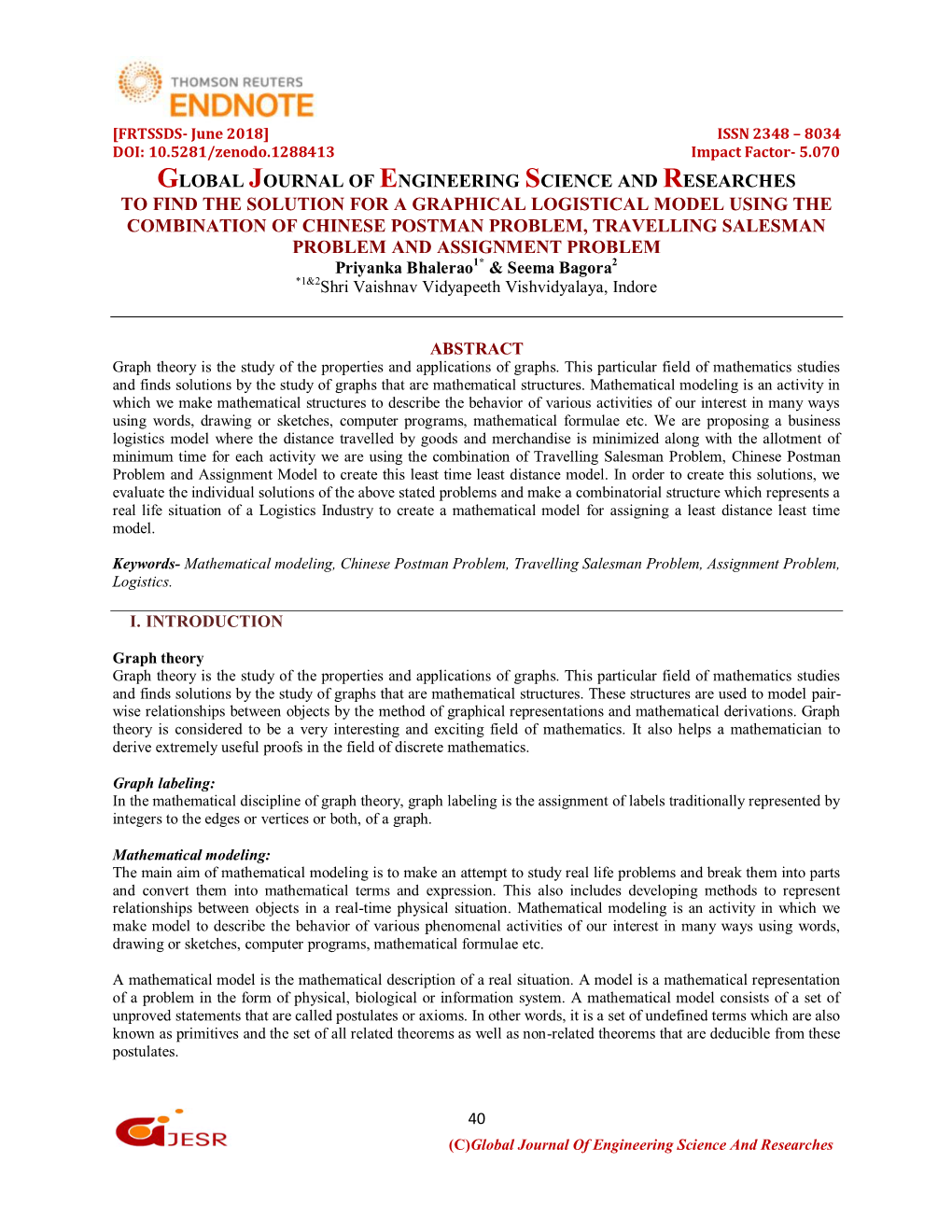 Global Journal of Engineering Science And