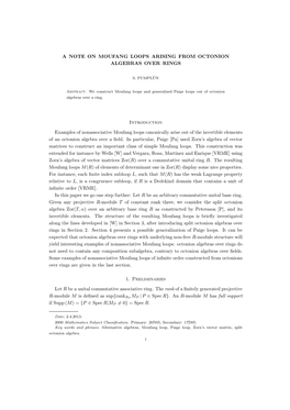 A Note on Moufang Loops Arising from Octonion Algebras Over Rings