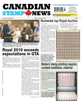 Canadianstampnews.Ca an Essential Resource for the CANADIAN Advanced and Beginning Collector