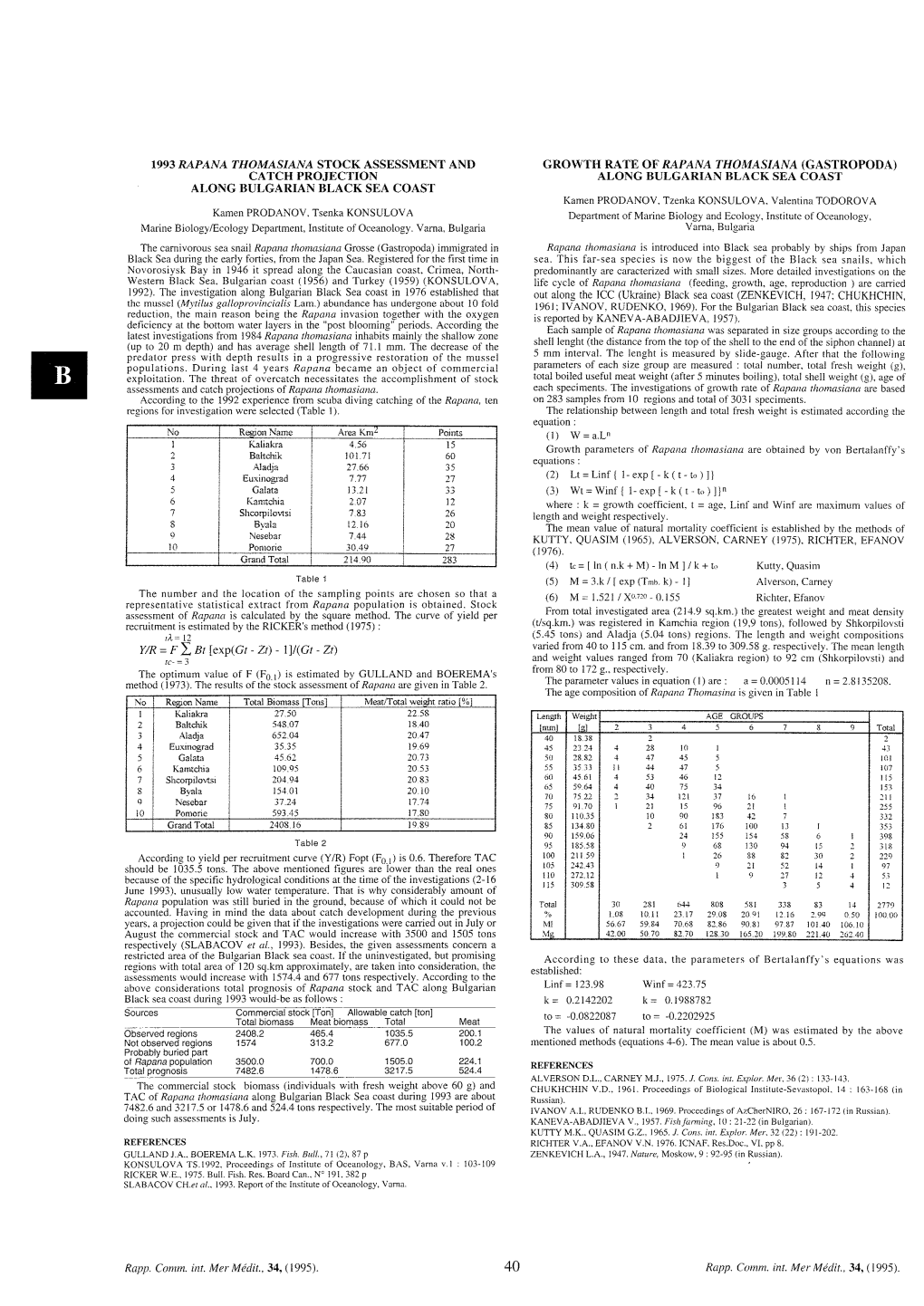 CIESM Congress 1995, Valletta, Article 0040