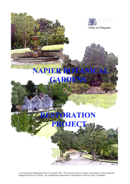 Botanical Gardens Restoration Project
